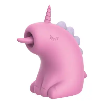 Engily Ross - Cupcake. Uroczy stymulator łechtaczki z ruchomym językiem, różowa zabawa pełna niezrównanej przyjemności