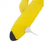 Rimba Toys - Malmö Vibrator Yellow USB. Żółty wibrator z króliczkiem. Stymulacja punktu G, łechtaczki oraz ruch posuwisty. 