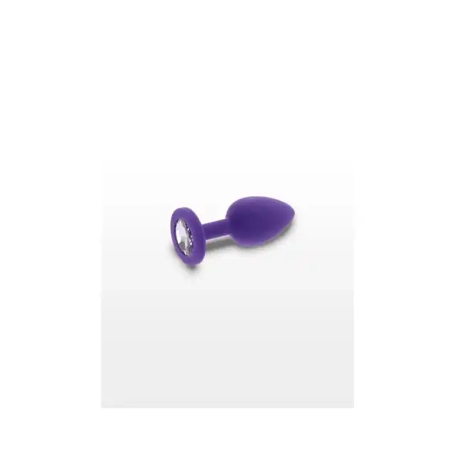 ToyJoy - Diamond Booty Jewell Small. Fioletowy korek analny, przyozdobiony kryształkiem. Nie bój się lśnić!