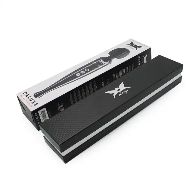 Pixey - Deluxe Black Chrome. Potężny wibrator magiczna różdżka, bezprzewodowy, moc, elegancja i nieprzerwana przyjemność