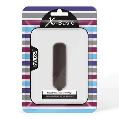 Toystore - X-Basic Bullet Mini Black. Mini wibrator, moc w małej formie.