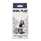 ToyJoy - Disco Diamond Plug Small. Korek analny o unikatowej teksturze, ozdobiony lśniącym kryształkiem.