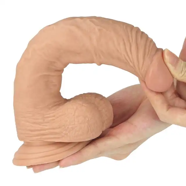 LoveToy - Real Extrime Dildo 9". Wielki realistyczny wibrator z przyssawką