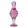 LoveToy - Dildo 4.5" Glass Romance. Różowe szklane dildo – luksusowe, schładzane i podgrzewane, z pudełkiem upominkowym