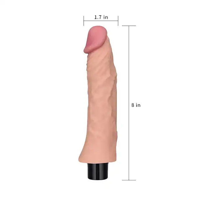 LoveToy - Real Softee 8". Realistyczny wibrator z 10 trybami wibracji. 