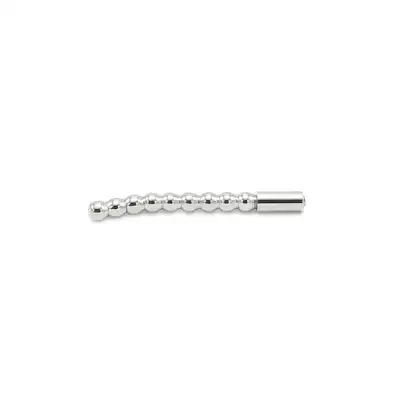 Kiotos SteelSeries - Solid Plug Beaded Curved Small. Dilator z zakrzywioną formą i ozdobnym kryształkiem – 8 mm