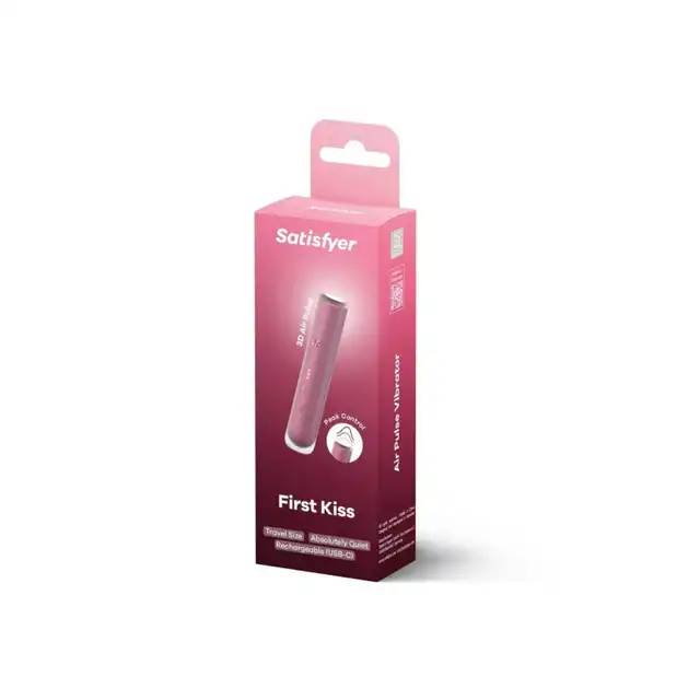 Satisfyer - First Kiss. Elegancki masażer falami powietrznymi z 33 ustawieniami intensywności dla dyskretnej przyjemności