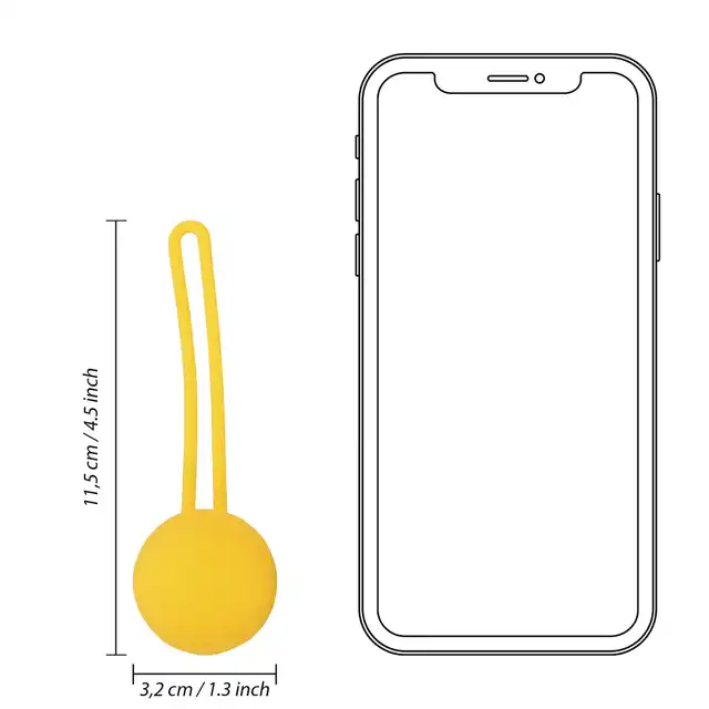 Loveline - Kegel Ball Exercise Set Lemonade Yellow. Zestaw 3 kulek gejszy do treningu mięśni kegla