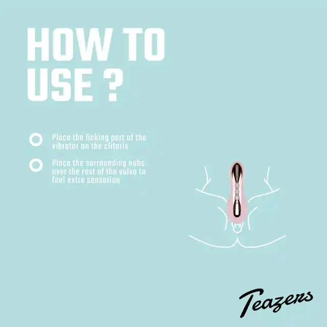 Teazers - Clitoral Stimulator With Thong Pink. Wibrator do stymulacji łechtaczki typu lay-on, intensywne wypustki i języczek