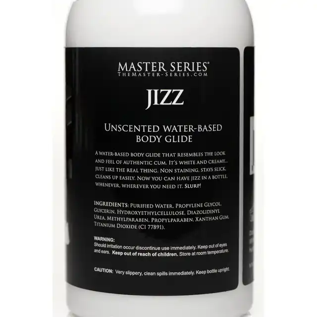 Master Series - Jizz White Lubricant 488 ml. Naturalny, wodny lubrykant o kremowej konsystencji