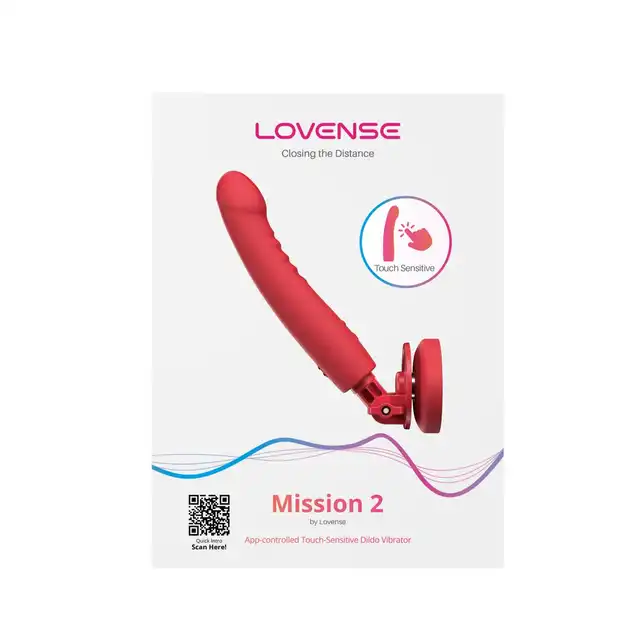 Lovense - Mission 2. Wibrujące dildo z technologią touch-sense, spersonalizowana przyjemność z praktyczną przyssawką