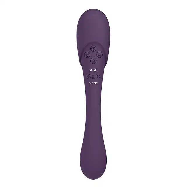 Vive Mirai - Double Ended Pulse Wave &amp; Air Wave Bendable Vibrator