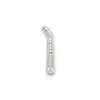 Kiotos SteelSeries - Solid Plug Beaded Curved Large. Zakrzywiony dilator z kulkami – 10 mm, stal nierdzewna