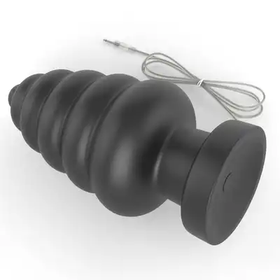 LoveToy - King Sized Vibrating Anal Cracker. Ekstra gruby, z 3 prędkościami, przyssawką i realistycznym pvc