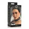 Master Series - Tracking Collar Black. Czarna obroża śledząca dla uległego z miejscem na AirTag – styl i pełna kontrola
