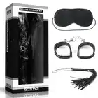 LoveToy - Zestaw BDSM Bondage Kit. Luksusowy zestaw z miękkimi kajdankami, opaską na oczy i floggerem. 