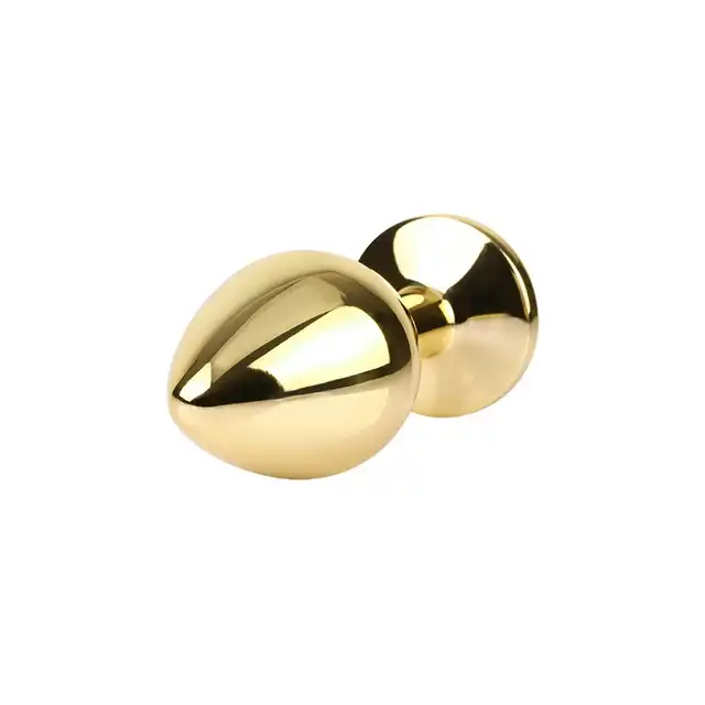 Matrix Mont - Showy Rose Anal Plug. Elegancki złoty anal plug z różą  w rozmiarze L