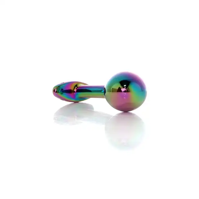 Bseries -  Jewellery Multicolour Curved Plug L. Ekskluzywny korek analny o anatomicznym kształcie i luksusowym wykończeniu, idealny dla osób szukających intensywnej stymulacji