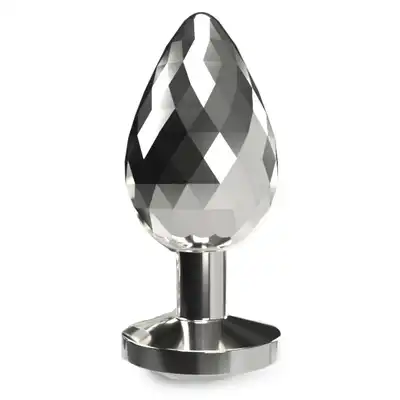 ToyJoy - Disco Diamond Plug Small. Korek analny o unikatowej teksturze, ozdobiony lśniącym kryształkiem.