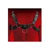 Virgite - Man Bondage Body Harness Mod. 2 Black. Harness łączyący funkcjonalność z odważnym designem z ekologicznej skóry.