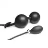 Master Series - Ass Rattler Inflatable Silicone Anal Plug. Nadmuchiwany silikonowy korek analny, intensywna stymulacja na każdym poziomie