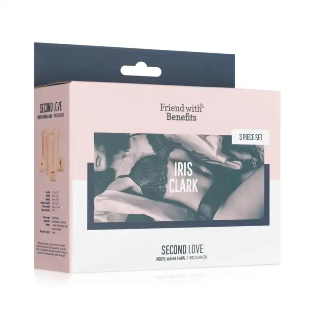 Friend With Benefits - Iris Clark Set of 3 Masturbators. Zestaw masturbatorów, usta, pochwa i anus, różnorodność dla każdego 