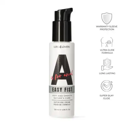 Lube4Lovers - A is for Easy Fist. Kremowy lubrykant analny dla wymagających, intensywnie nawilżający o gęstej, bogatej konsystencji