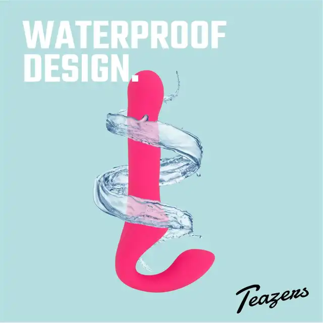 Teazers - Strapless Strap On Vibrator Pink. Wibrujący strapon bez uprzężowy, intensywna stymulacja łechtaczki, punktu G i strefy analnej w jednym
