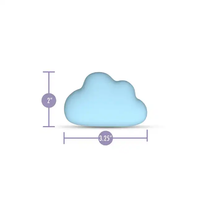 Blush - Play with me Cuddle Cloud Body Massager Blue. Uroczy stymulator łechtaczki w kształcie chmurki