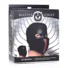 Master Series - Scorpion Hood With Removable Blindfold And Mouth Mask. Neoprenowa maska skorpiona ze zdejmowaną opaską na oczy i maską na usta