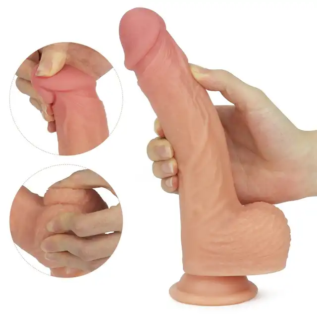 LoveToy - 8.5" Nature Cock Rotating. Silikonowy wibrator z rotacją i podgrzewaniem – 5 trybów wibracji, wodoodporny, z podstawą ssącą