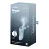 Satifsyer - Heat Flex 4 Light Blue. Wibracje, obroty i ciepło dla wyjątkowych doznań z precyzyjną stymulacją punktu G i łechtaczki