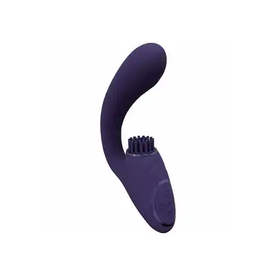 Vive - Gen Triple Motor G-Spot Vibrator with Pulse Wave and Vibrating Bristles Purple. Wibrator punktu G, niezrównana rozkosz dzięki trzem silnikom i pulsacyjnej fali