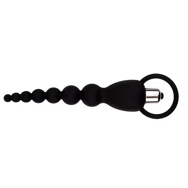 Chisa - Black Mount Elite Power Beads. Wibrujące koraliki analne z wysokiej jakości silikonu
