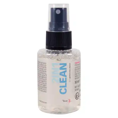 Just Play - 2in1 Clean. Spray oczyszczający do miejsc intymnych i zabawek erotycznych, skuteczny i delikatny