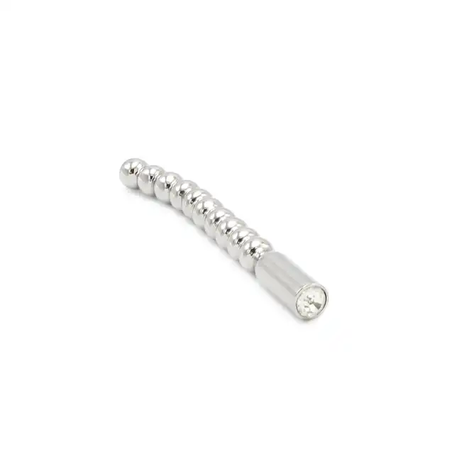 Kiotos SteelSeries - Solid Plug Beaded Curved Large. Zakrzywiony dilator z kulkami – 10 mm, stal nierdzewna