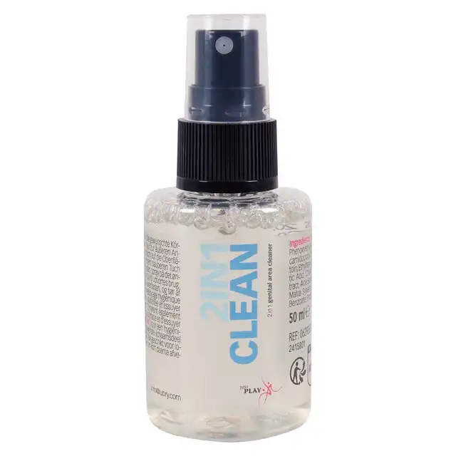 Just Play - 2in1 Clean. Spray oczyszczający do miejsc intymnych i zabawek erotycznych, skuteczny i delikatny