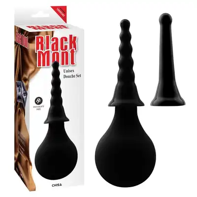 Chisa - Black Mont Unisex Douche Set. Praktyczny zestaw do lewatywy z materiału premium