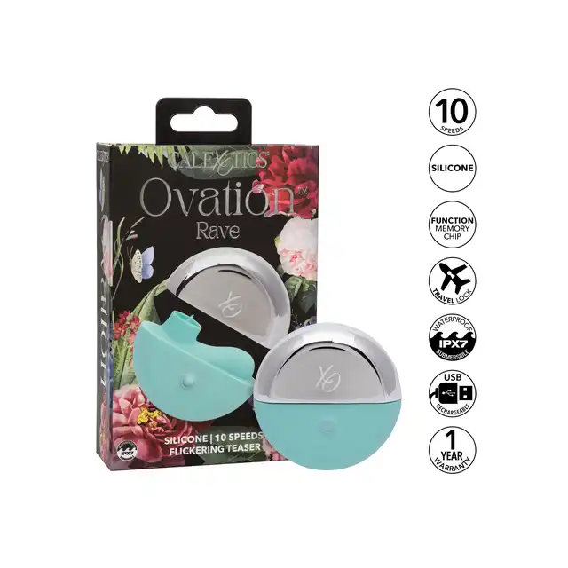 CalExotics - Ovation Rave. Wibrator łechtaczkowy w stylu incognito, migocząca przyjemność w zasięgu ręki