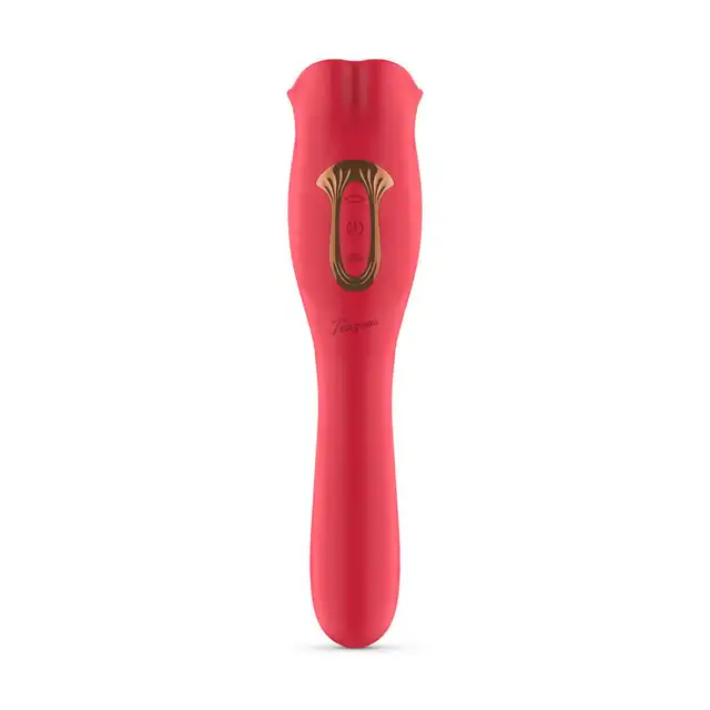 Teazers - Vibrator with Licking Clitoris Stimulator. Wibrator o dwóch końcówkach, idealna stymulacja łechtaczki i punktu G