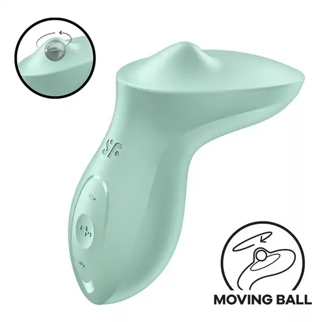 Satisfyer - Exciterrr Rolling Lay-On Mint. Wibrator z wirującą kulką dla precyzyjnej stymulacji i głębokiej rozkoszy