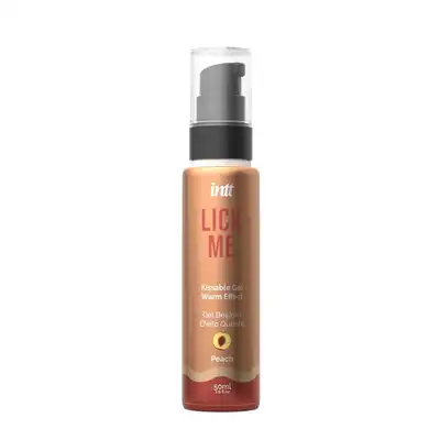 Intt - Lick Me Peach Kissable Gel With Warm Effect 50ml. Smaczny żel o smaku brzoskwini, który wprowadza intensywny efekt rozgrzewający