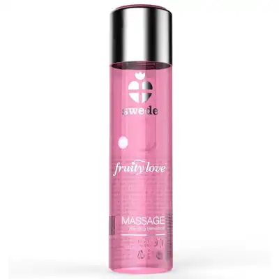 Swede – Sparkling Strawberry Wine 60 ml. Jadalny rozgrzewający olejek do masażu o aromacie truskawkowego musującego wina. 