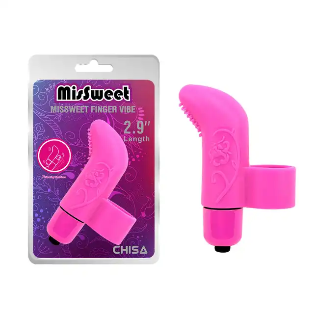 Chisa - MisSweet Finger Vibe-Pink. Dyskretny, ale skuteczny wibrator na palec idealny do codziennych przyjemności, jak i do eksperymentowania