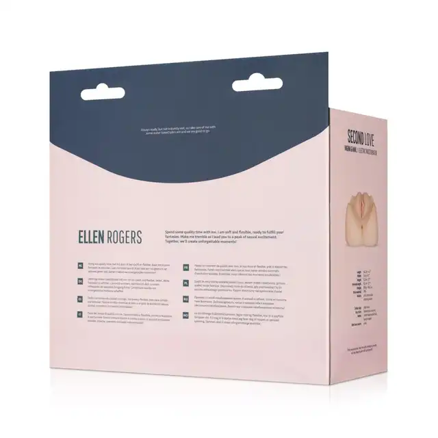 Friend With Benefits - Ellen Rogers Masturbator with Bullet Vibrator. Wibrujący masturbator w kształcie pochwy, intensywna stymulacja z dwoma otworami