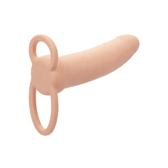 CalExotics - Performance Maxx Rechargeable Thick Dual Penetrator. Nakładna na penisa posiadająca 10 funkcji, zwiększoną grubość oraz pierścień na mosznę