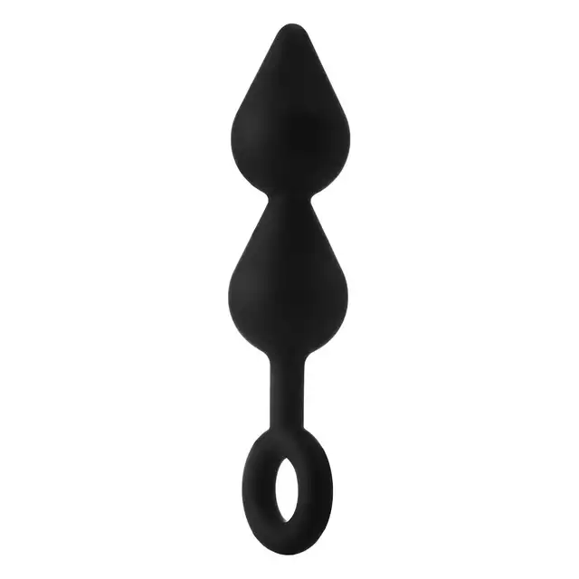 Dreamtoys - Fantasstic Xl Double Drop Plug. Duży podwójny korek analny z elastycznym uchwytem. 