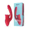 Teazers - Dildo with Clitoris Stimulator. Wyjątkowy wibrator do intensywnej stymulacji wewnętrznej i zewnętrznej, wibracje i lizanie