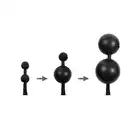 Rimba Latex Play - Inflatable Anal Plug with Double Balloon and Pump. Nadzwyczajny lateksowy nadmuchiwany korek analny z podwójnym balonem i pompką