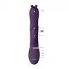 Vive - Gada Vibrating Bunny Ear G-Spot Rabbit with Pulse Wave Shaft Purple. Wibrator z króliczym uchem i wałkiem pulsacyjnym do stymulacji punktu G